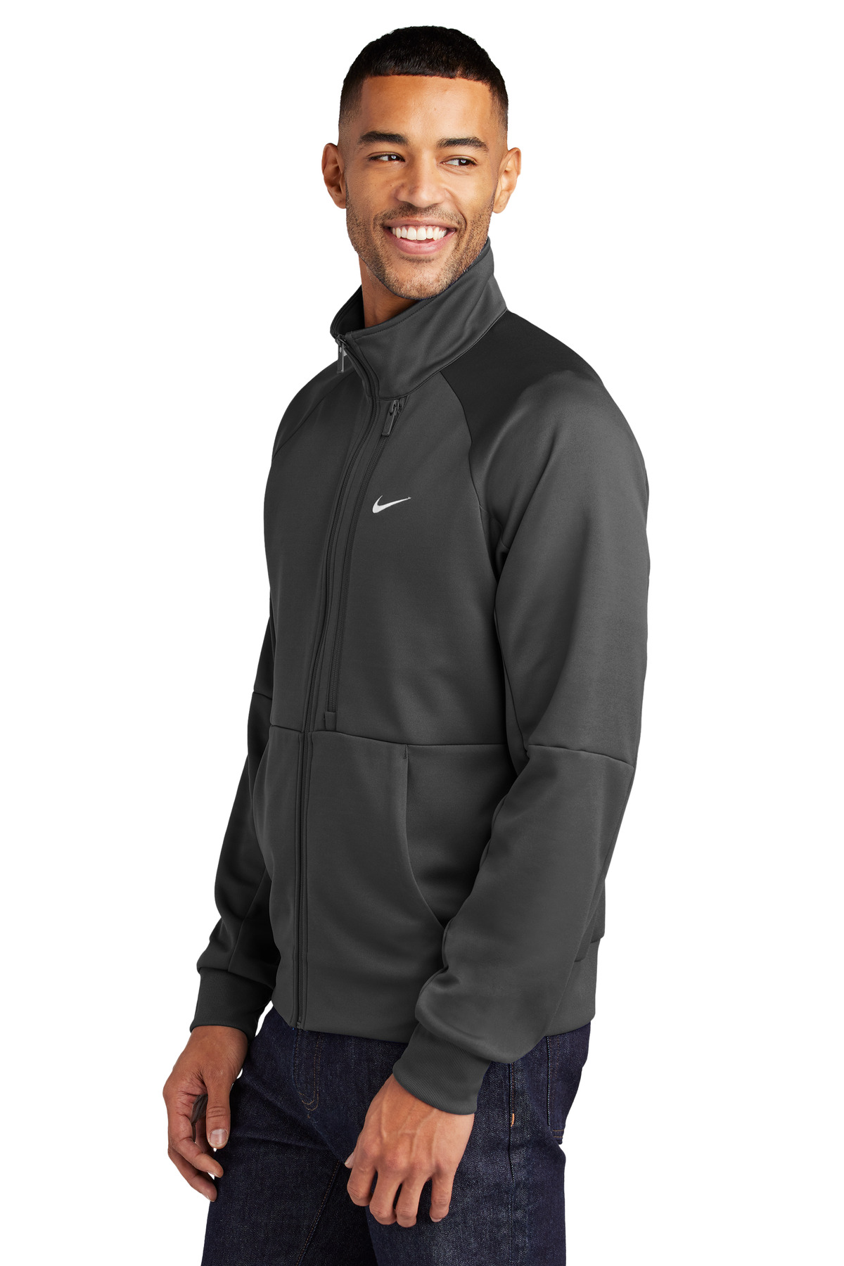Full-Zip Chest Swoosh Jacket