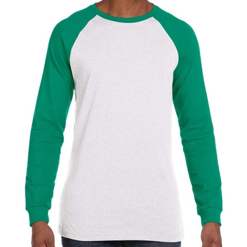 Bella Mens Jersey Long-Sleeve Baseball T-Shirt 10