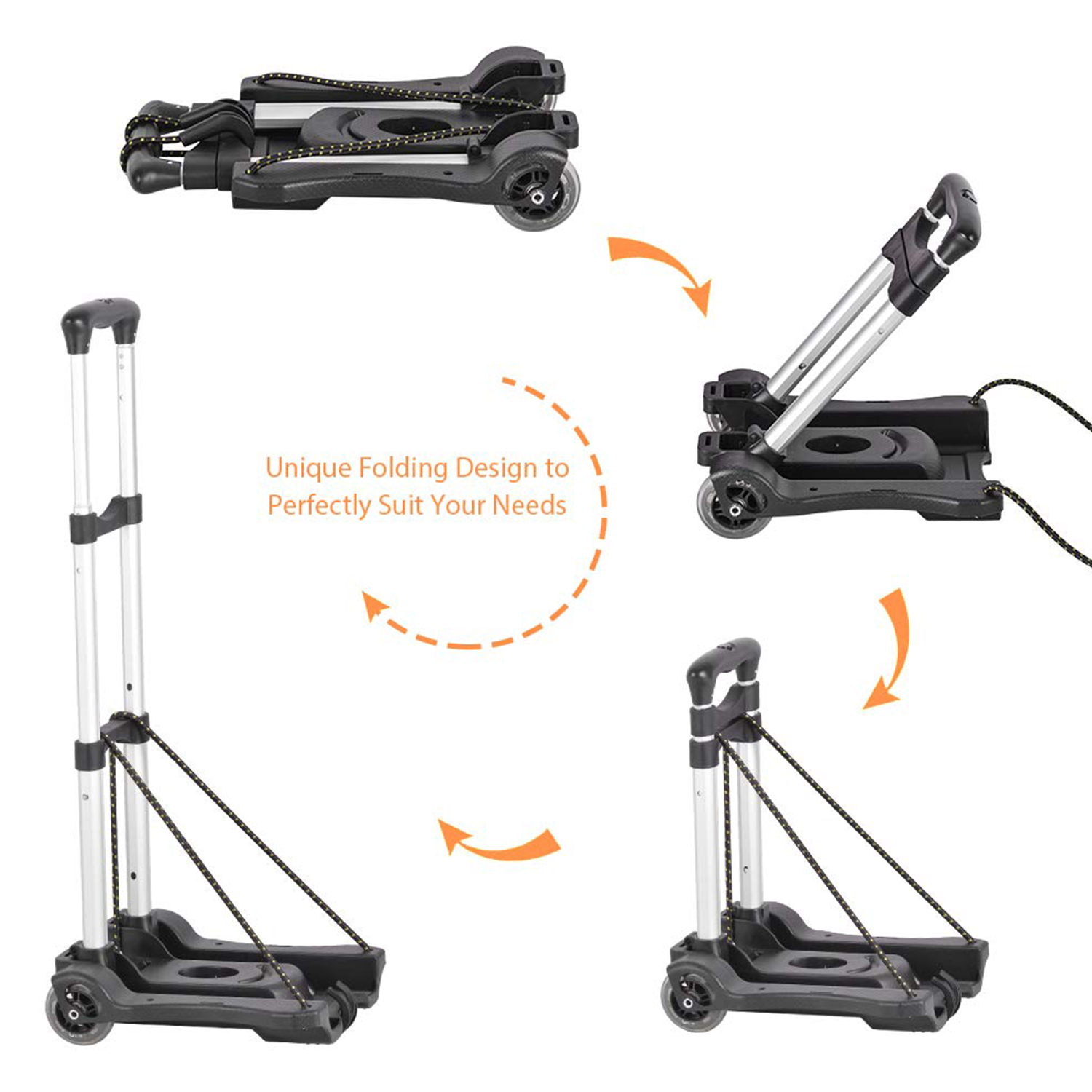 Portable Foldable Outdoor Hand Truck for Luggage & Cargo 6