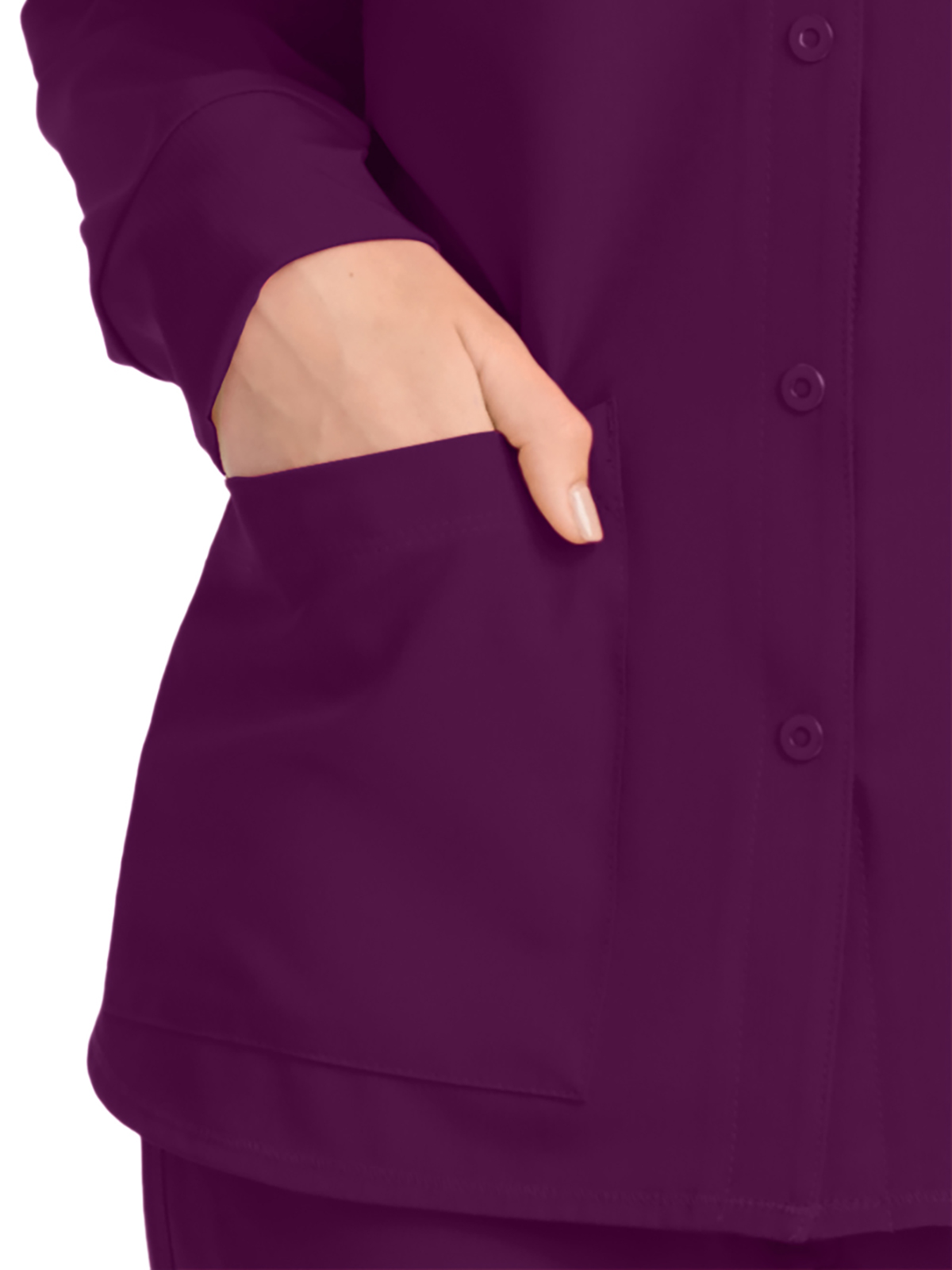 Skechers - Women's Two-Pocket Snap-Front Stability Warm-Up Scrub Jacket 36