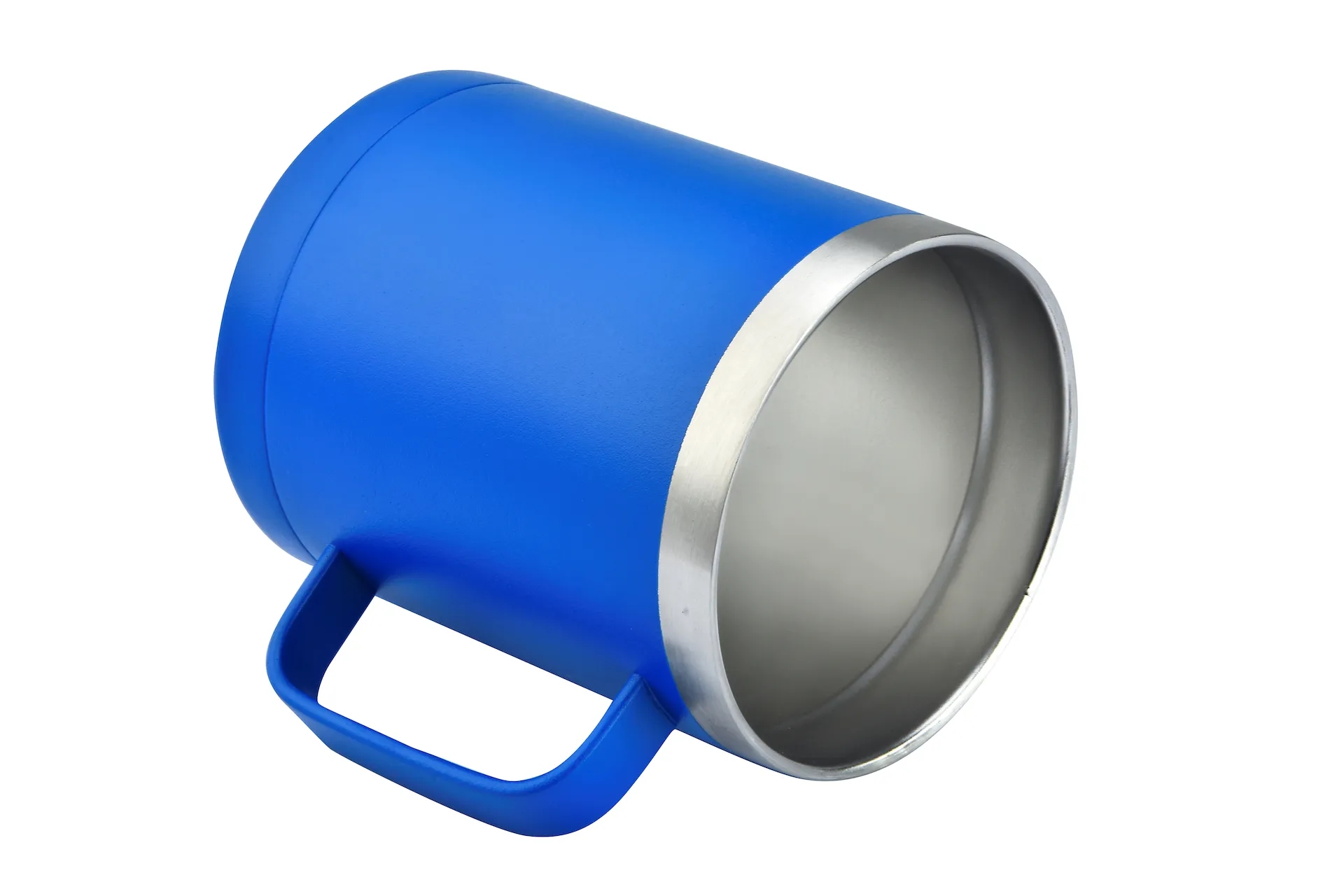 14oz Powder Coated Stainless Vacuum Camp Mug w/ Handle