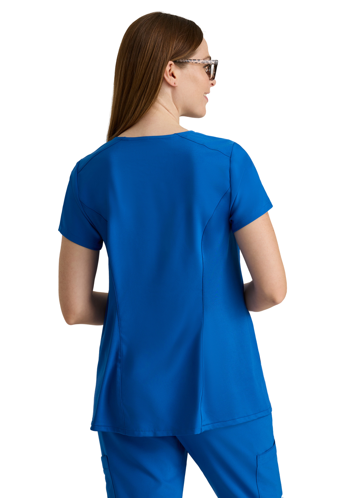 Grey's Anatomy Evolve Stretch - Women's Two-Pocket Promise Maternity Scrub Top 12