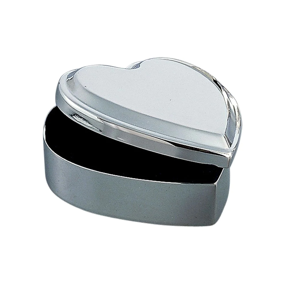 Shiny Silver Heart jewelry Box 3