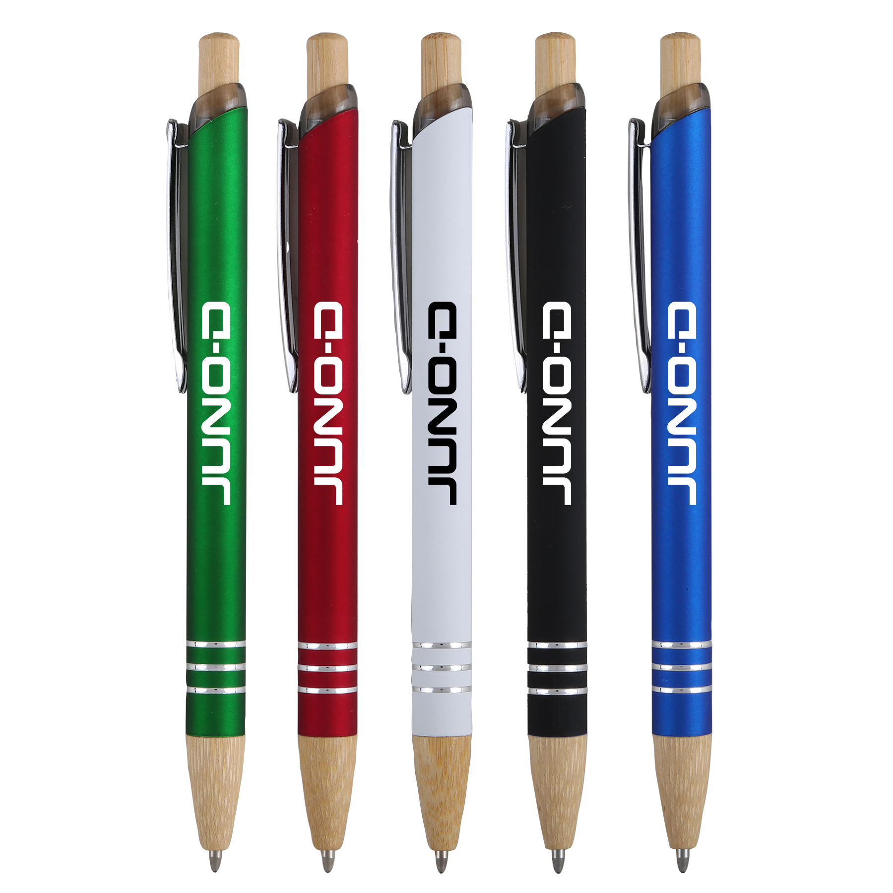 Venosa Velvet-Touch Aluminum Pen w/Bamboo Accents 5