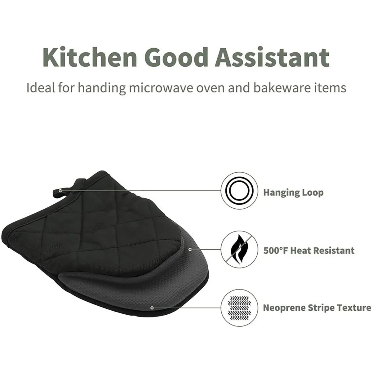 Branded Heat Resistant Baking Oven Cooking Grill Gloves 6