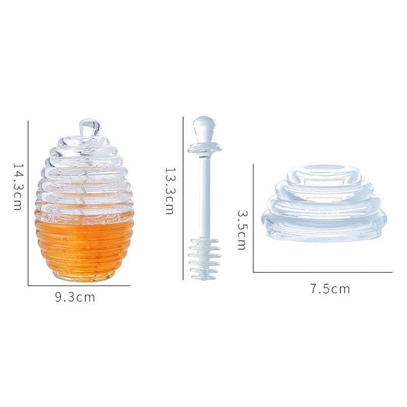 Honey Jar with Stirring Rod 3