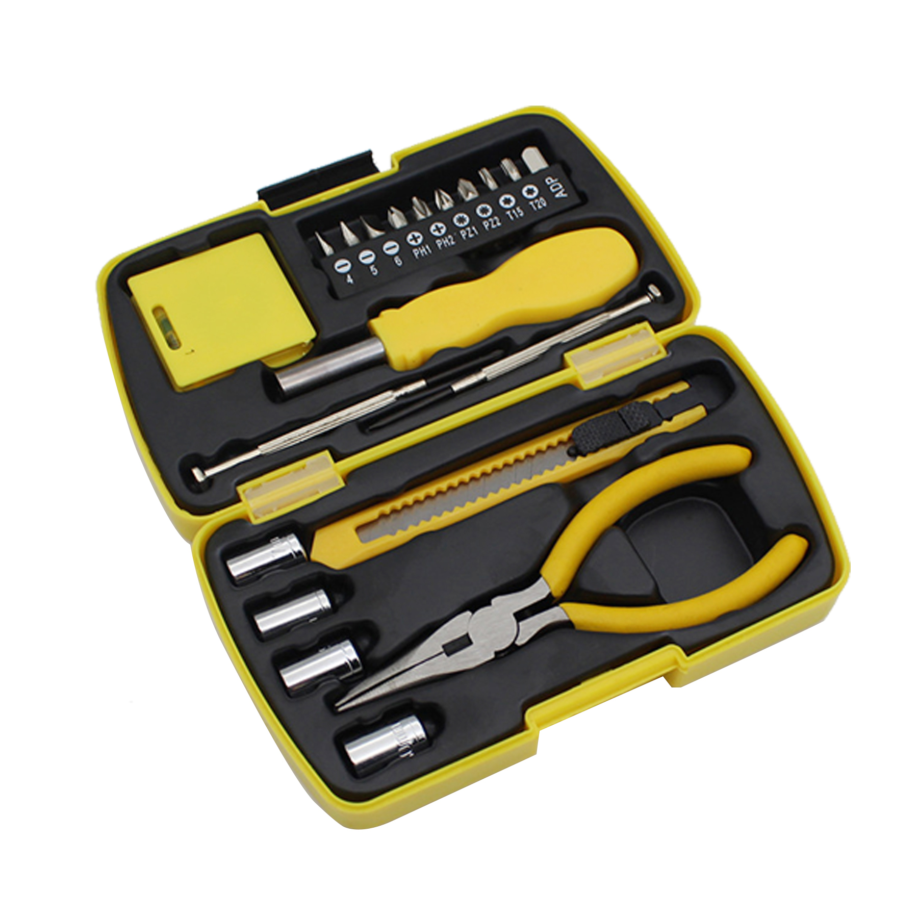 HandyPro 20pc Mini Furniture Tool Set with Precision Screwdriver, Knife, and Pliers 9