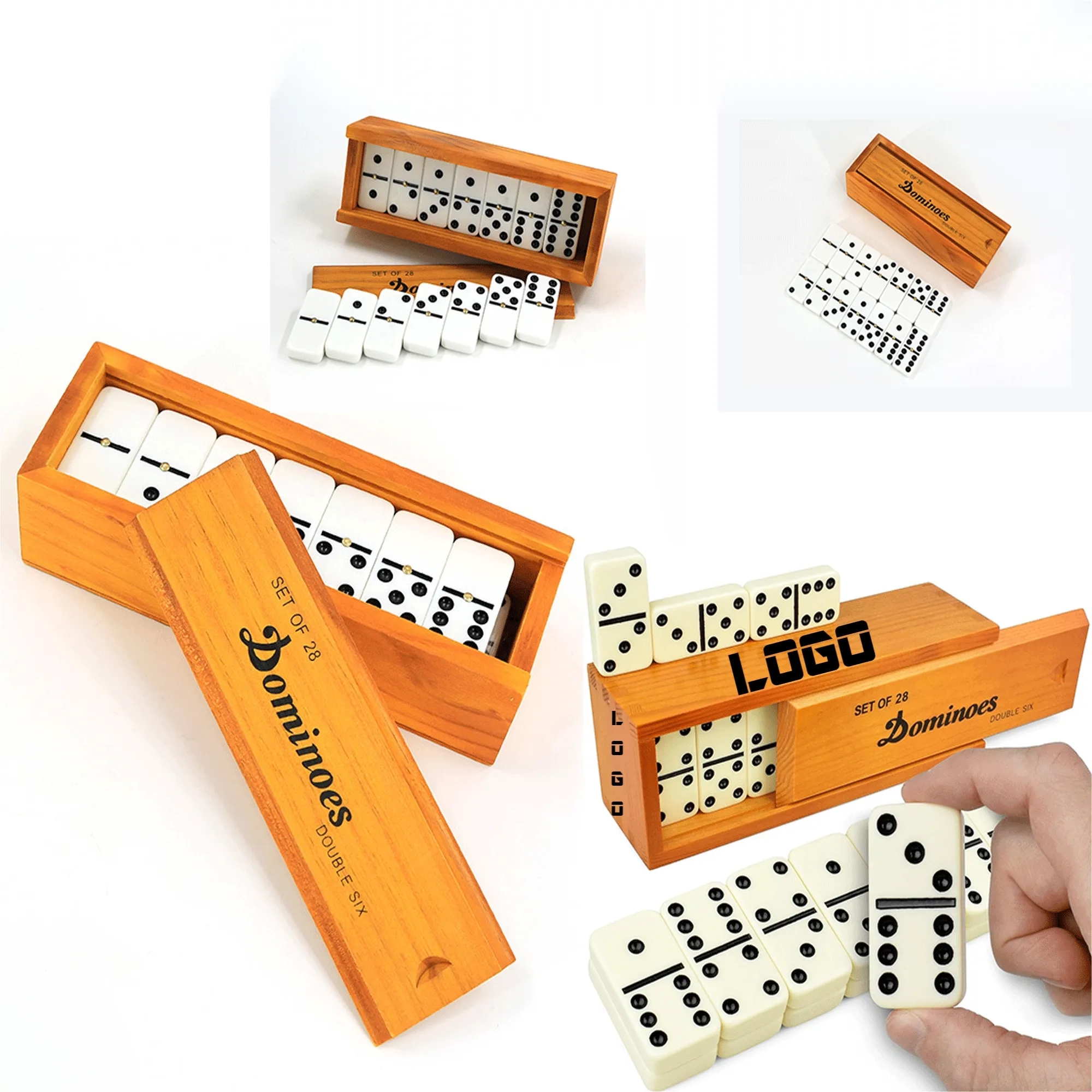Jumbo Domino Game With Wood Box 1