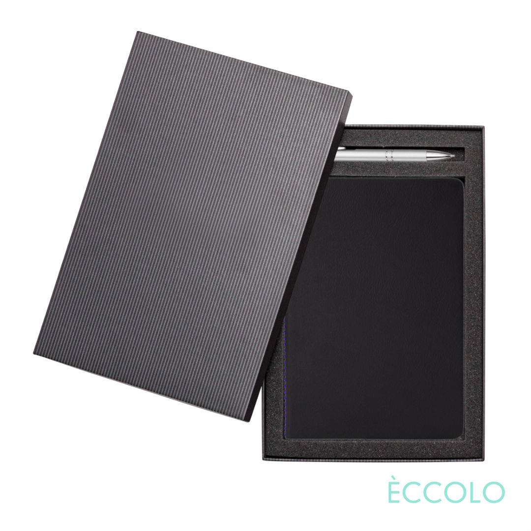 Eccolo® New Wave Journal/Clicker Pen Gift Set - (M) 13