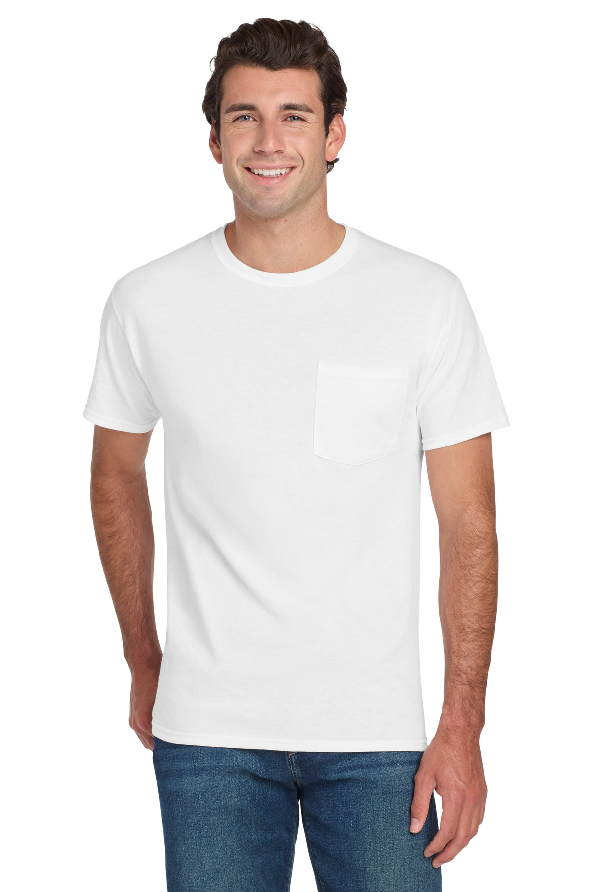 Jerzees - Dri-Power 50/50 Cotton/Poly Pocket T-Shirt. 29MP 70