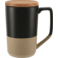 Tahoe Tea & Coffee Ceramic Mug with Wood Lid 16oz 69