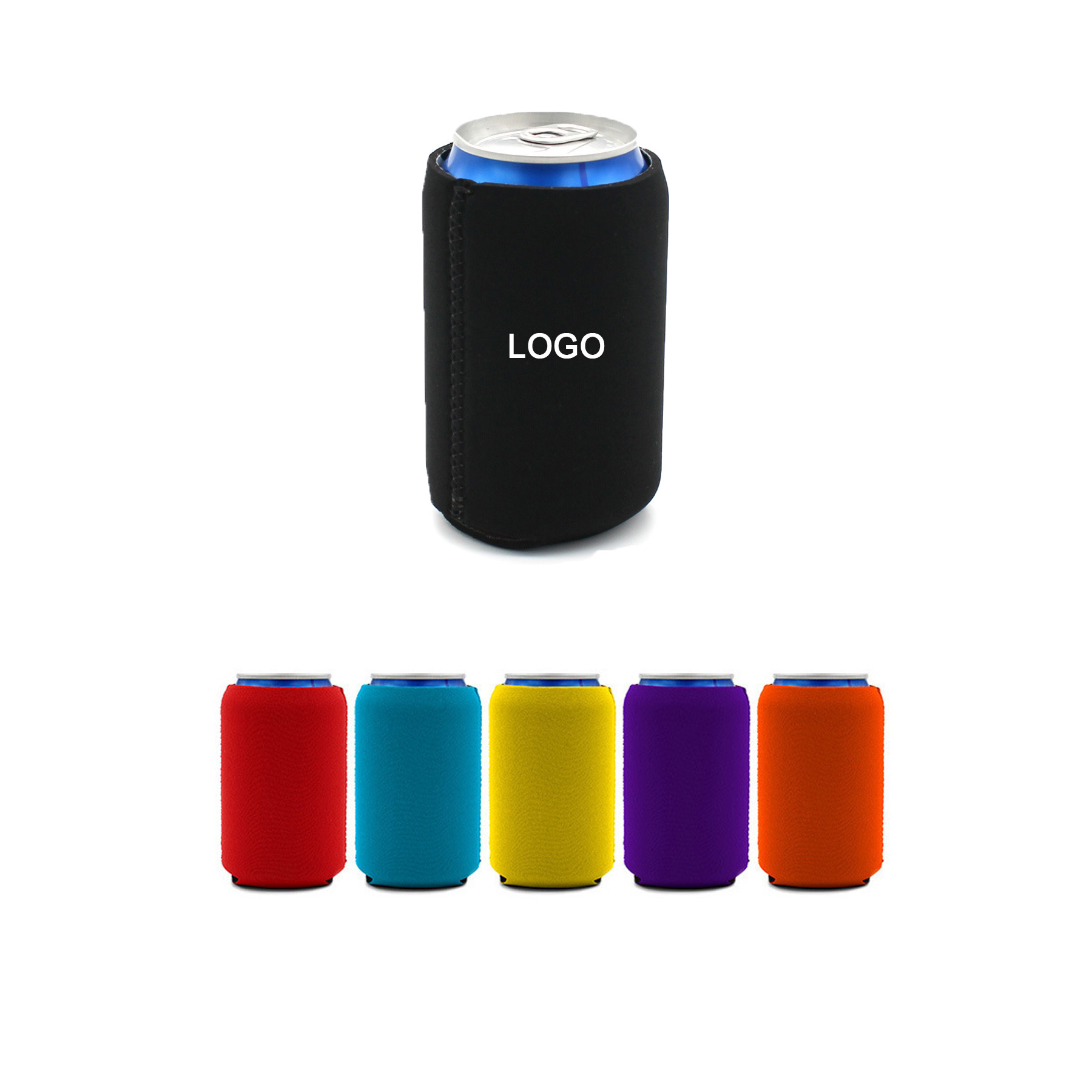 Can Cover With Bottom, custom koozie with logo imprint 2