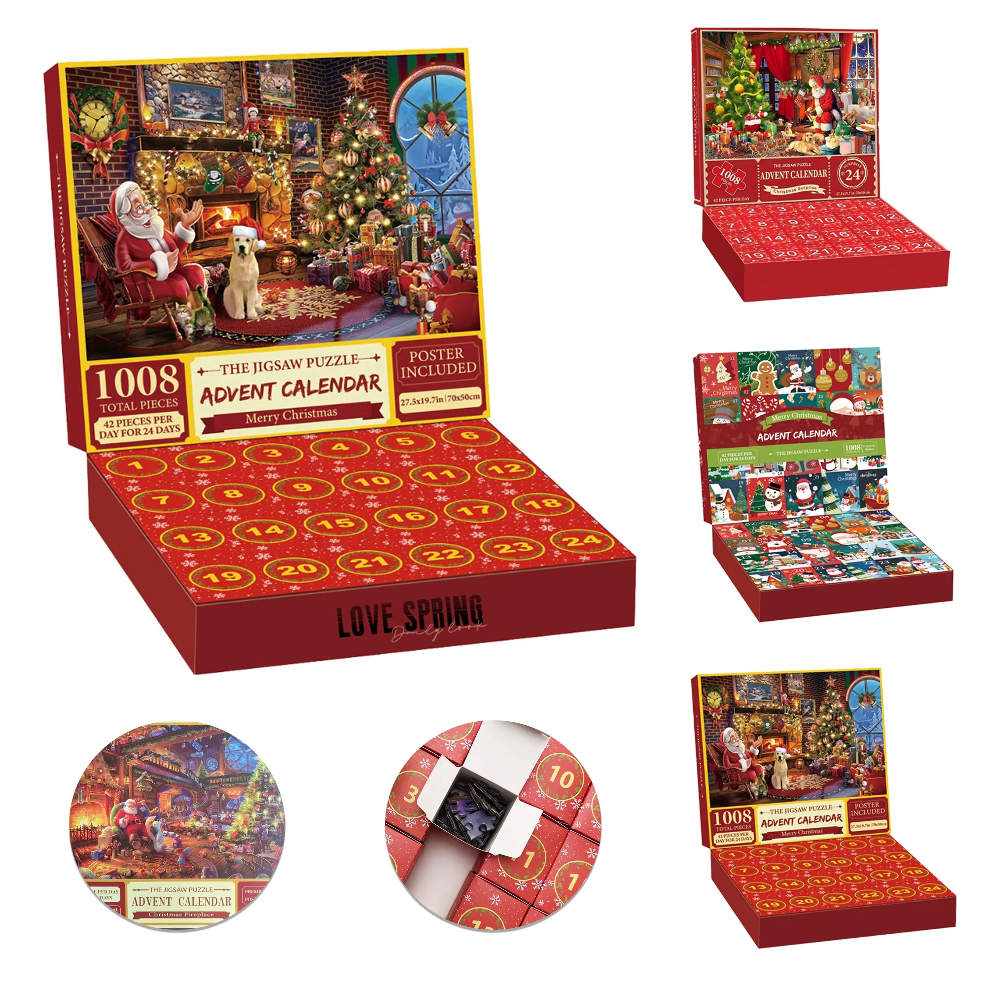 Advent Calendar 2025 Jigsaw Puzzle 1008 Pieces For Christmas