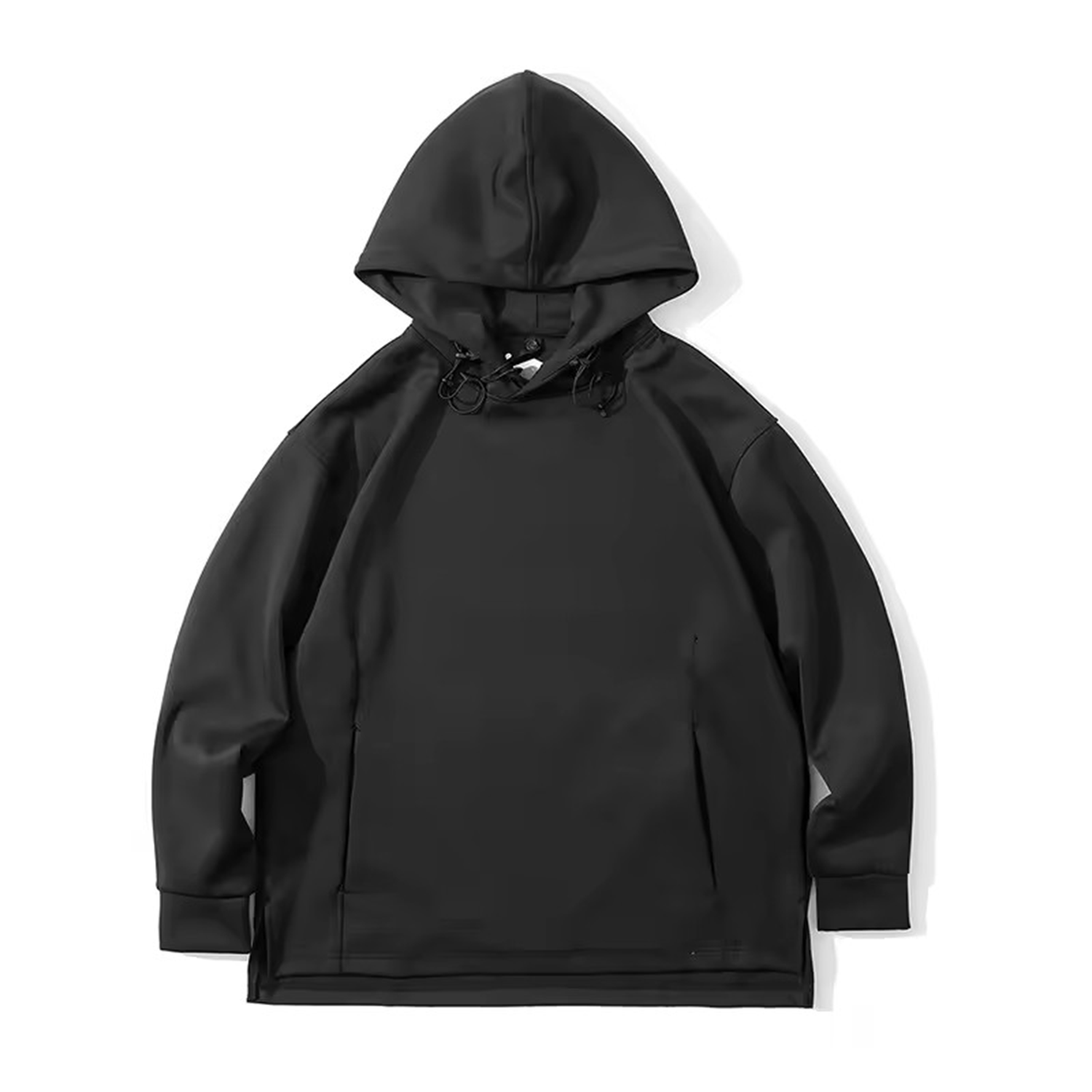 Casual Long Sleeve Crossover Hoodie, custom hoodie or sweatshirt with logo imprint 3