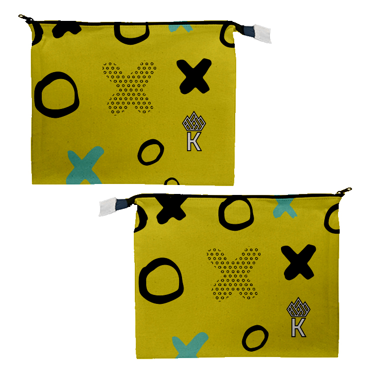 Vibrant Cotton Zippered Pouch 8