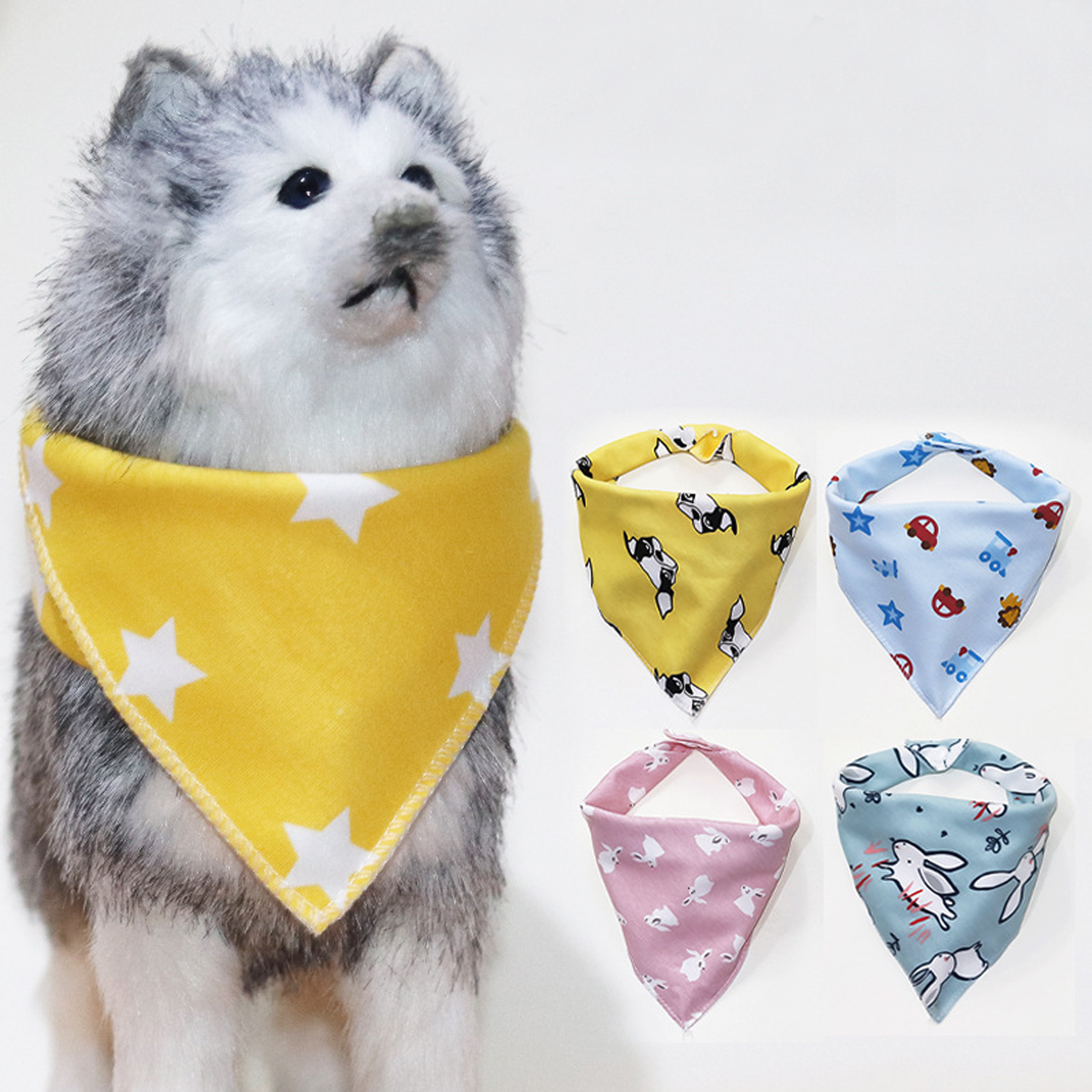 Polyester Pet Saliva Scarf 2