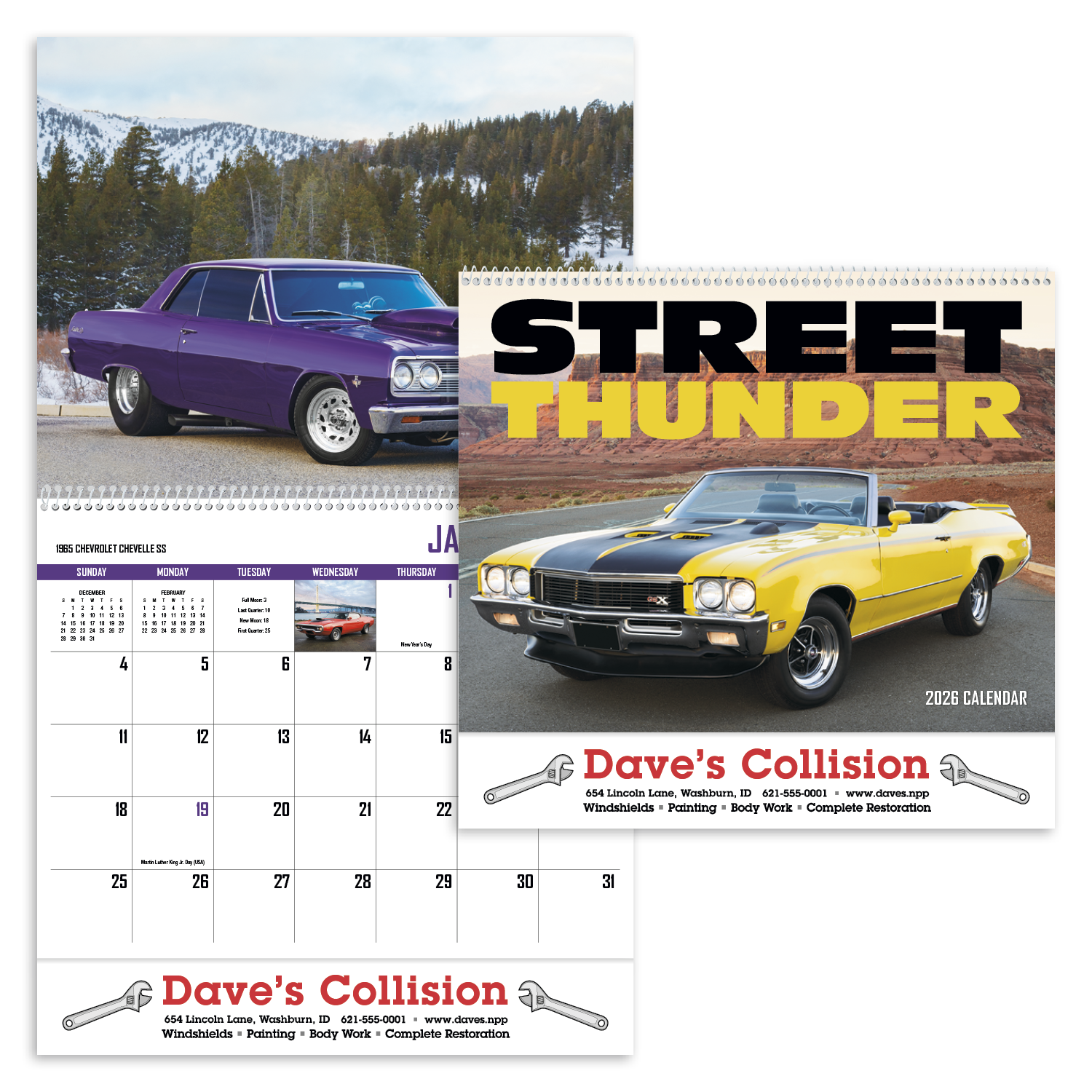 HotLine® Products Street Thunder Appointment Calendar - Spiral 57