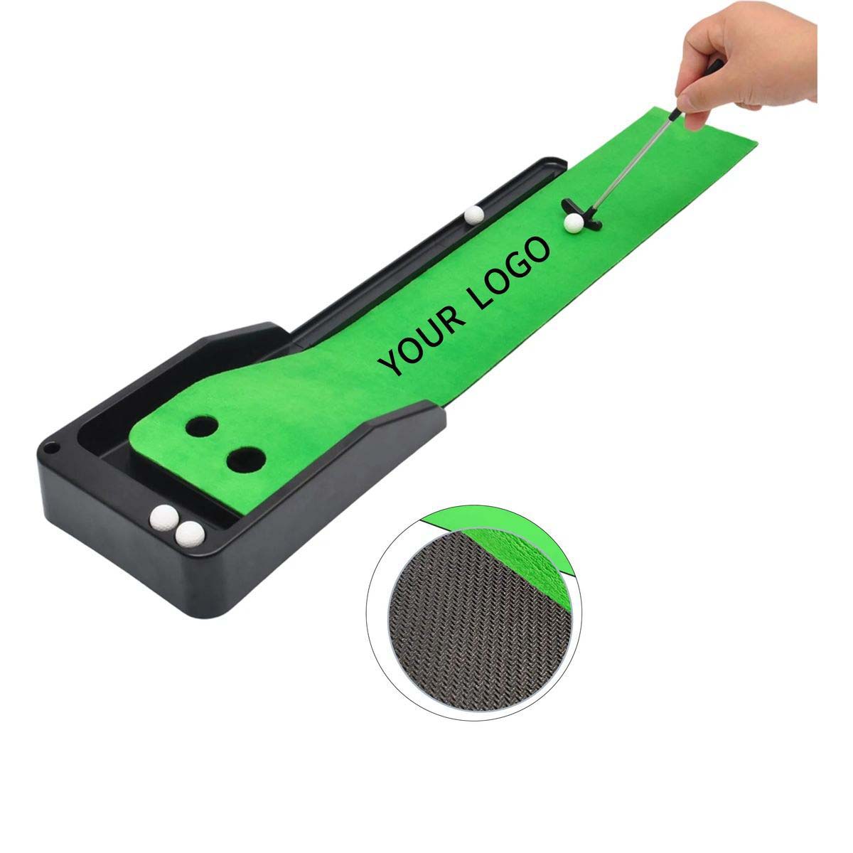Durable Desktop Golf Practice Mat with Velvet Surface 1