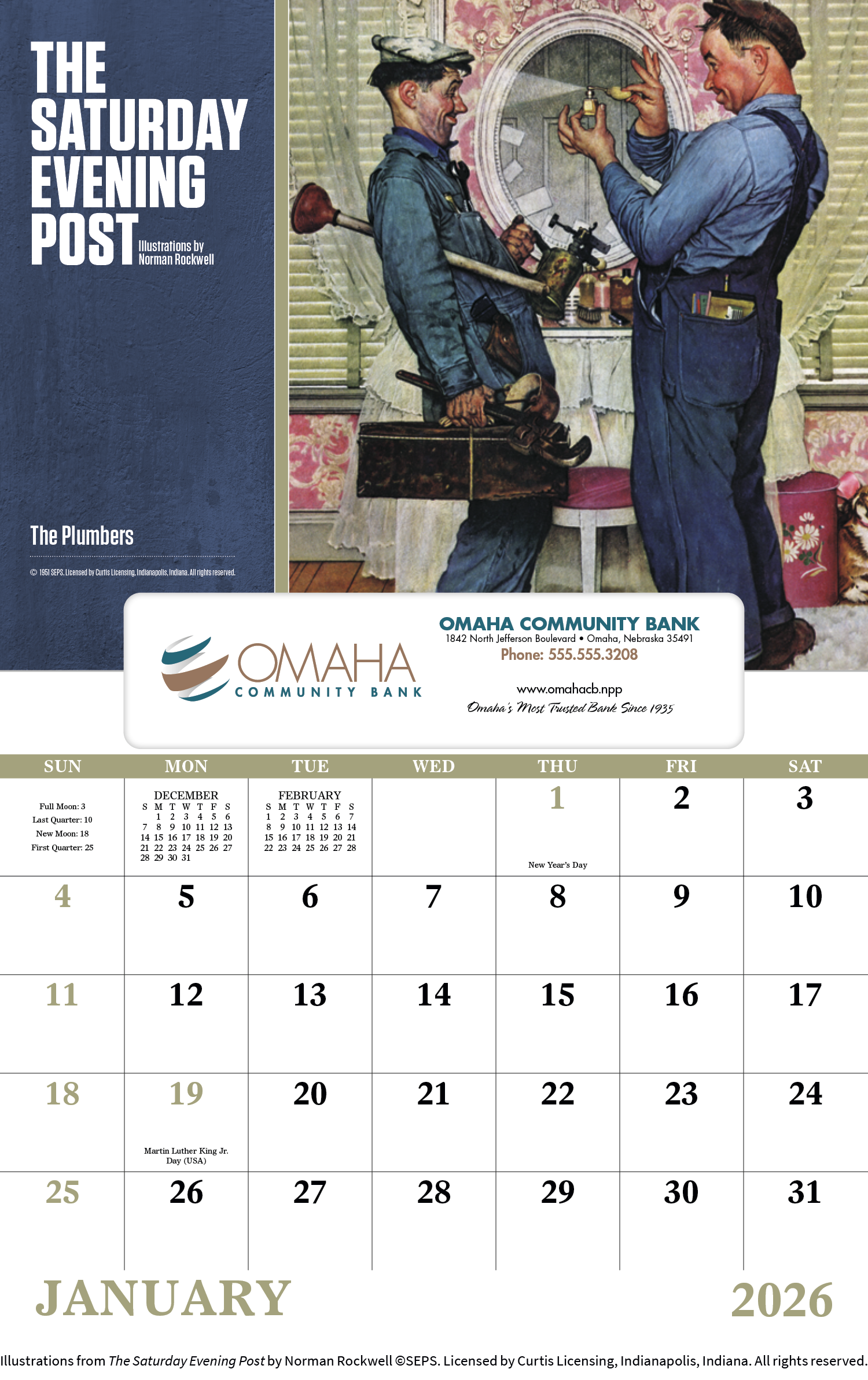 Good Value™ The Saturday Evening Post - Window Calendar 3