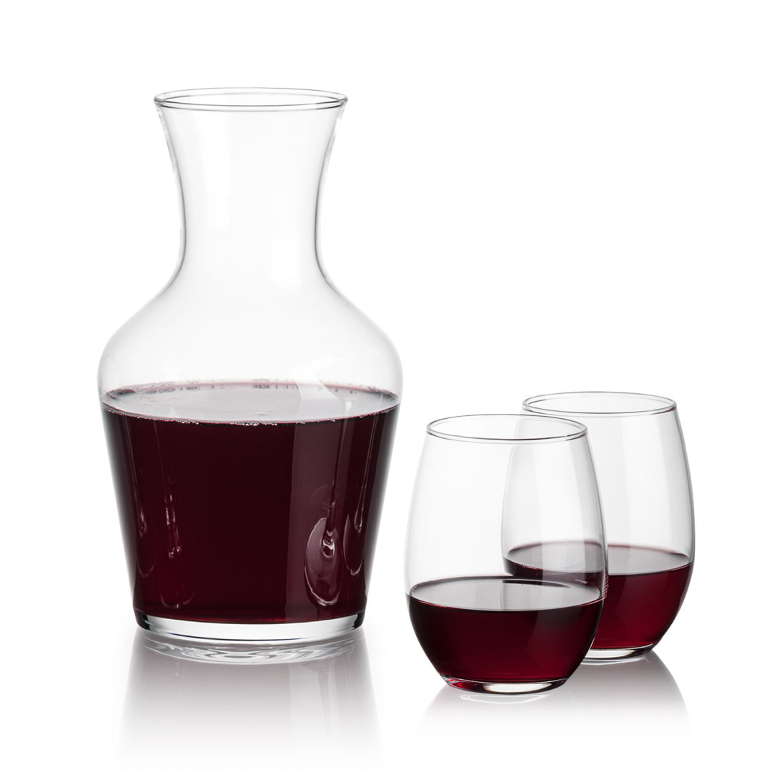 Summit Carafe & Stanford Stemless Wine 12