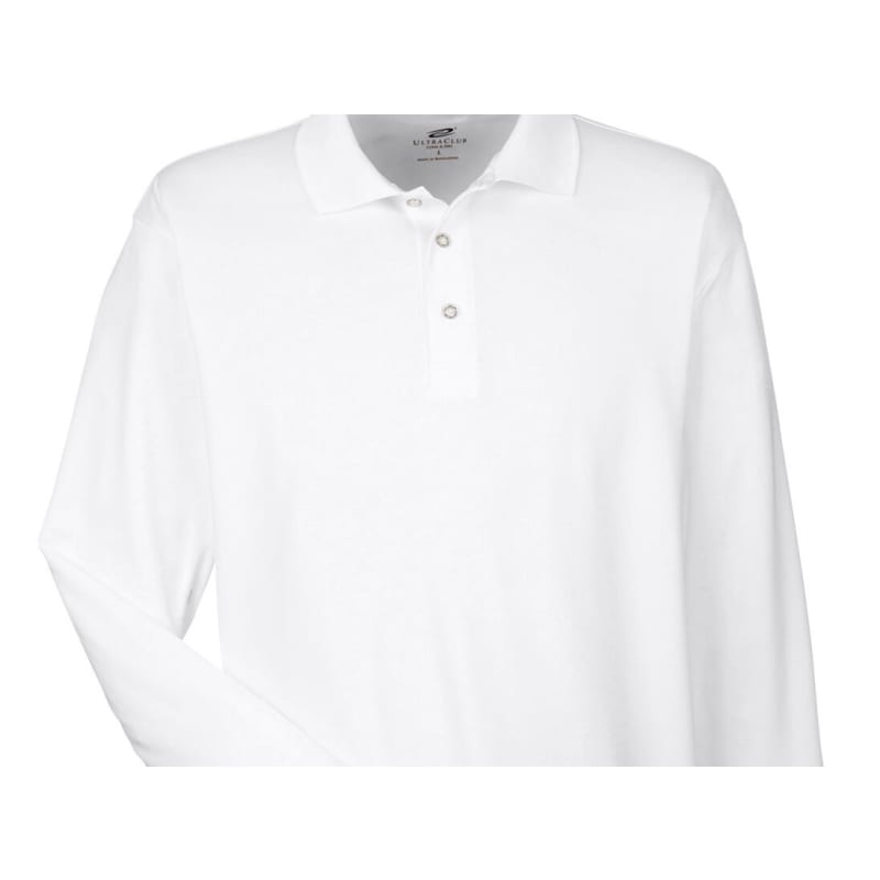 UltraClub Adult Cool & Dry Sport Long-Sleeve Polo 16