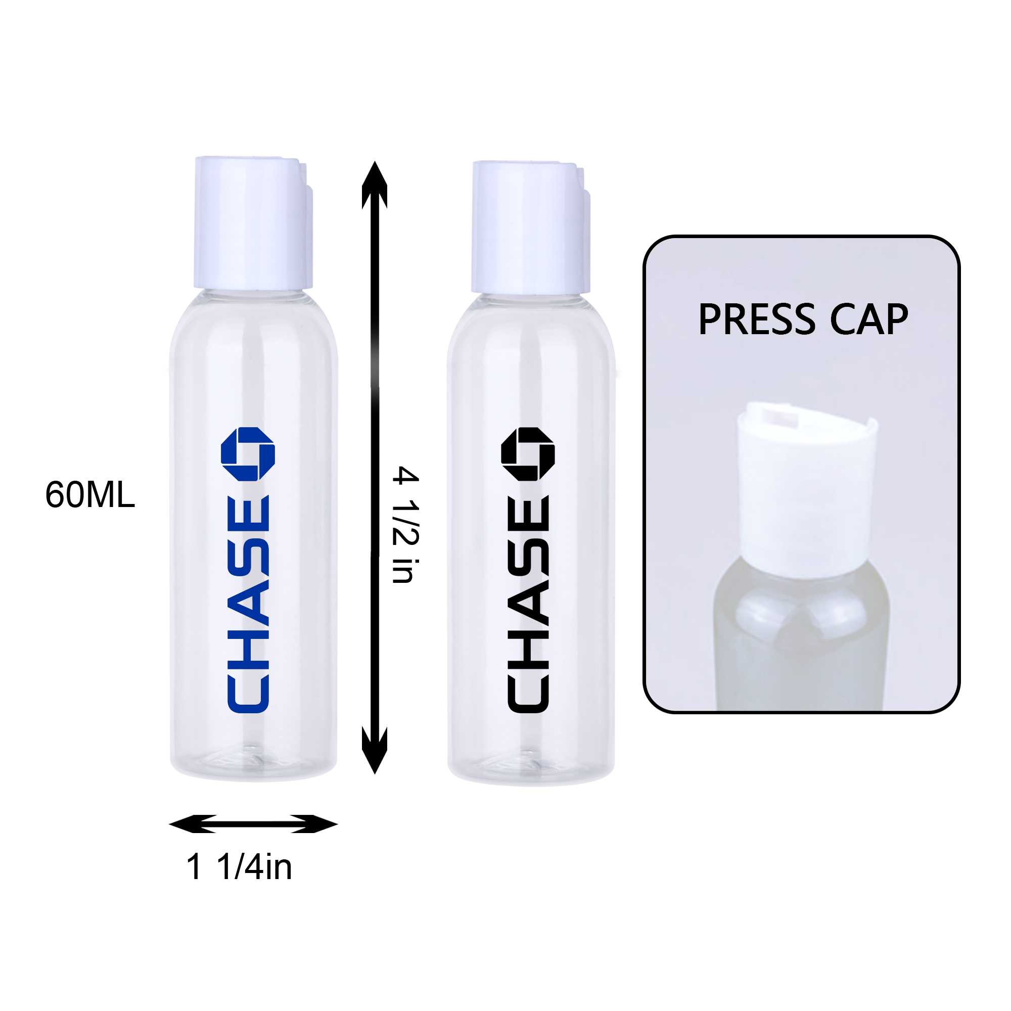 PPE 2 Oz.Gel Bottle for Hand Sanitizer