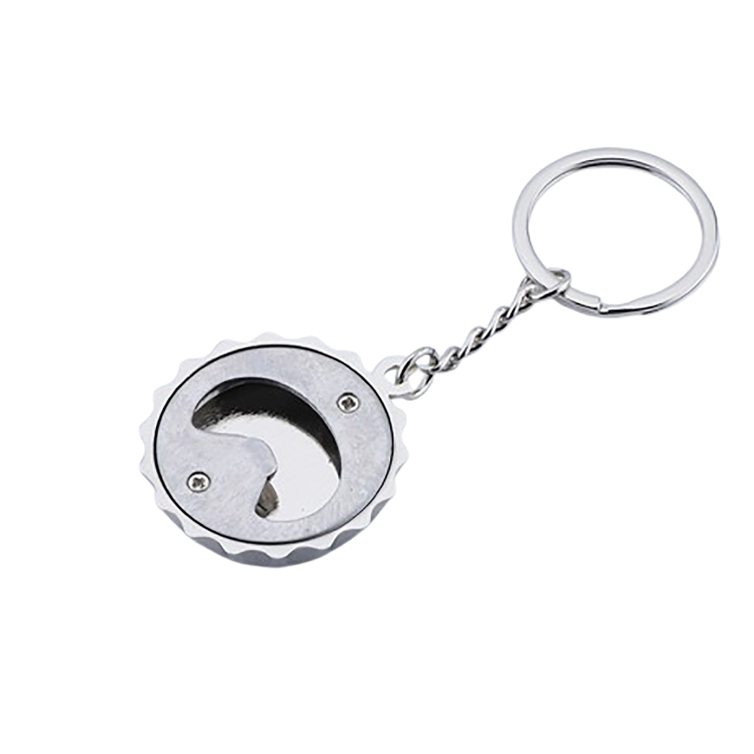 Zinc Alloy Bottle Cap Shape Opener Keychain 2