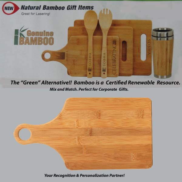 Bamboo Paddle Cutting Board 2