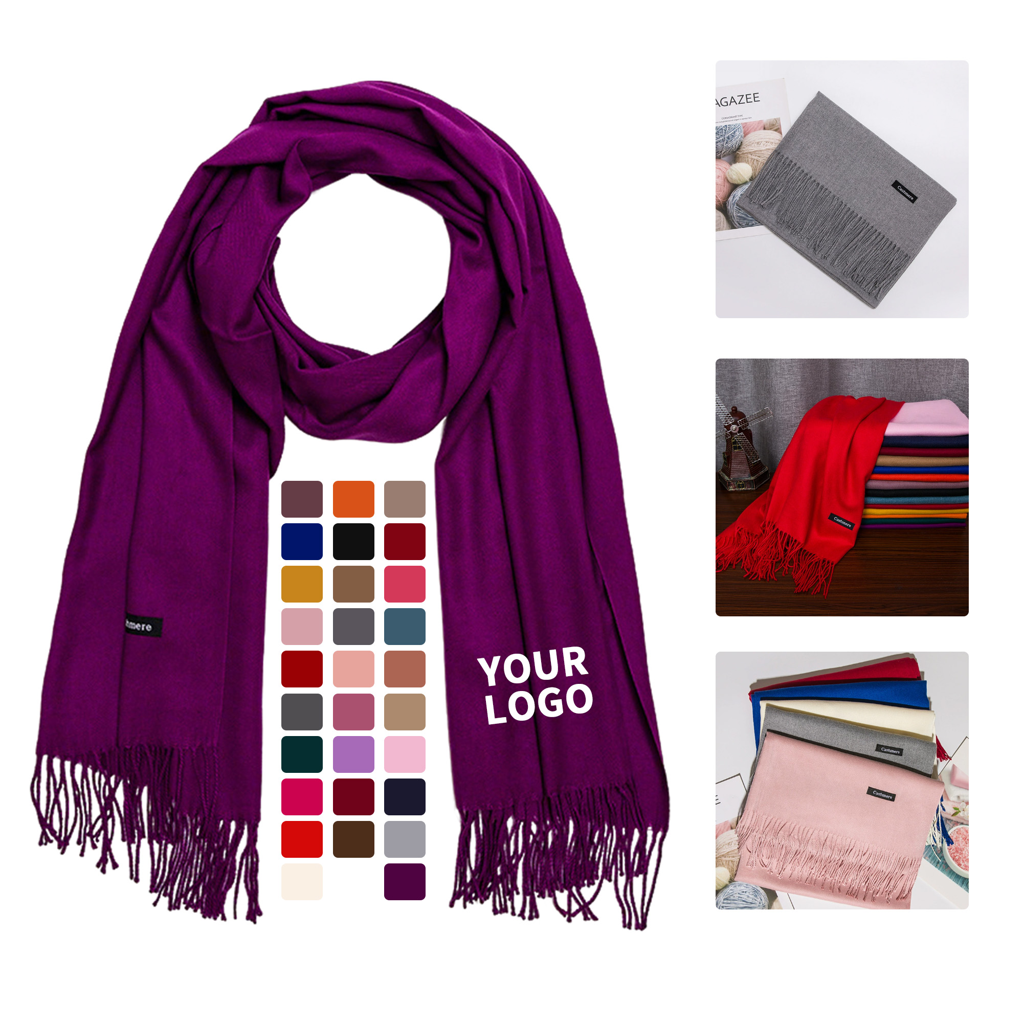 Soft Silky Large Pashmina Evening Wrap 21
