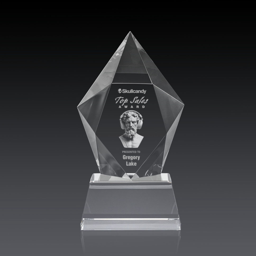 Devron 3D Award on Base - Clear 3