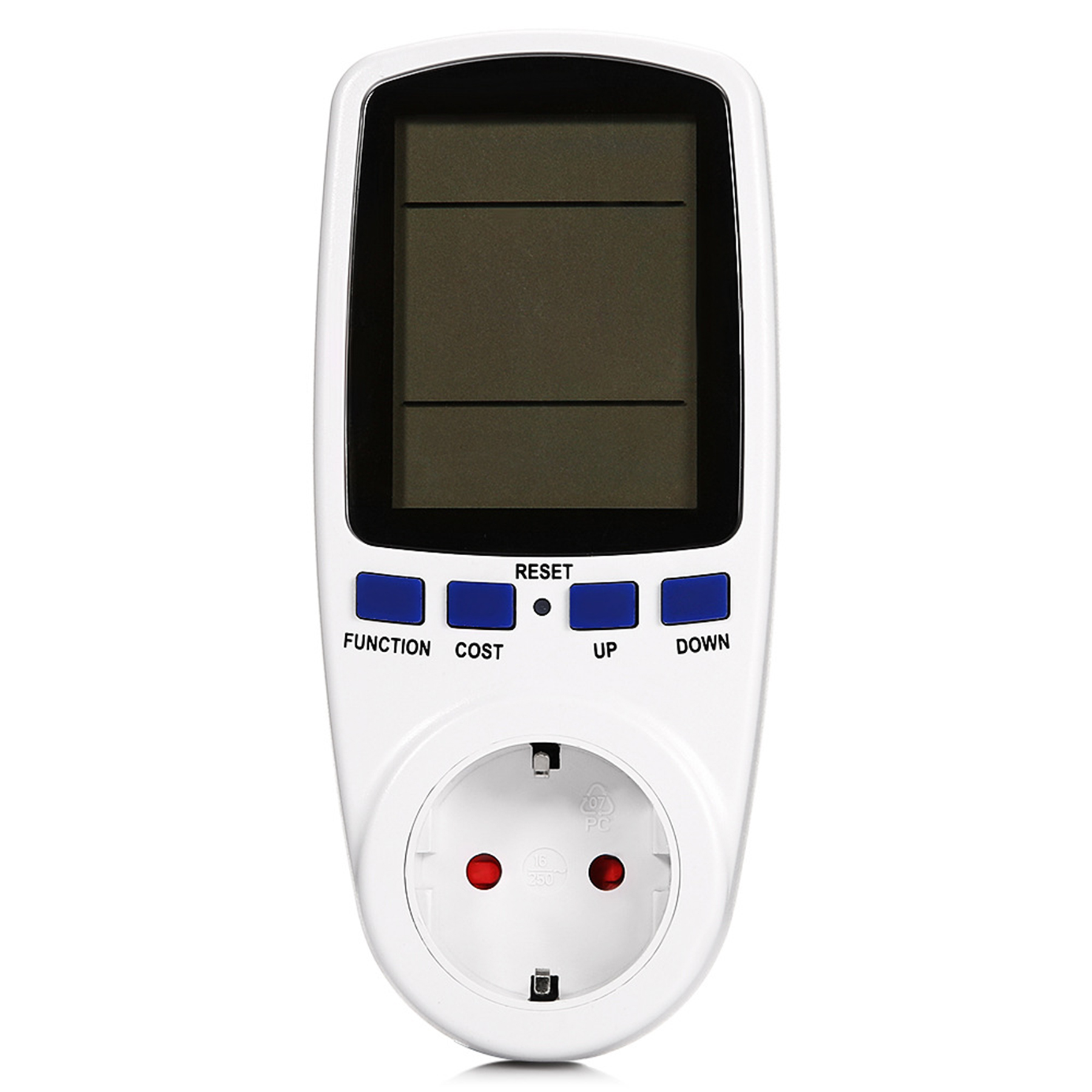 Electricity Monitor Plug Power Voltage Amps Meter 4