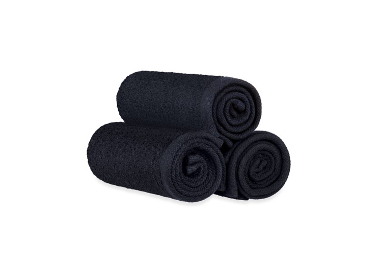 Black Spa Salon Towel, 16 x 27, 2.75 lb. 3