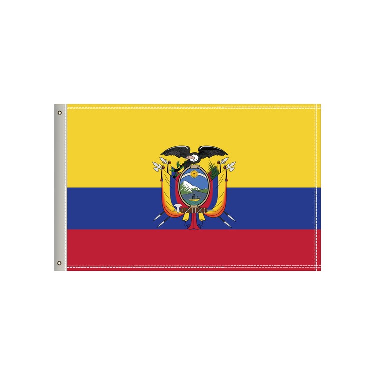 National Flag, Ecuador, Single-Sided - 36"W x 24"H 2