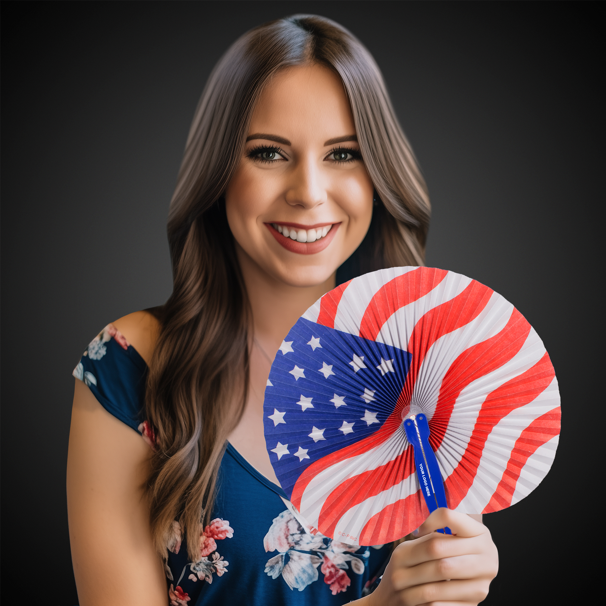 Patriotic Folding Fans 2