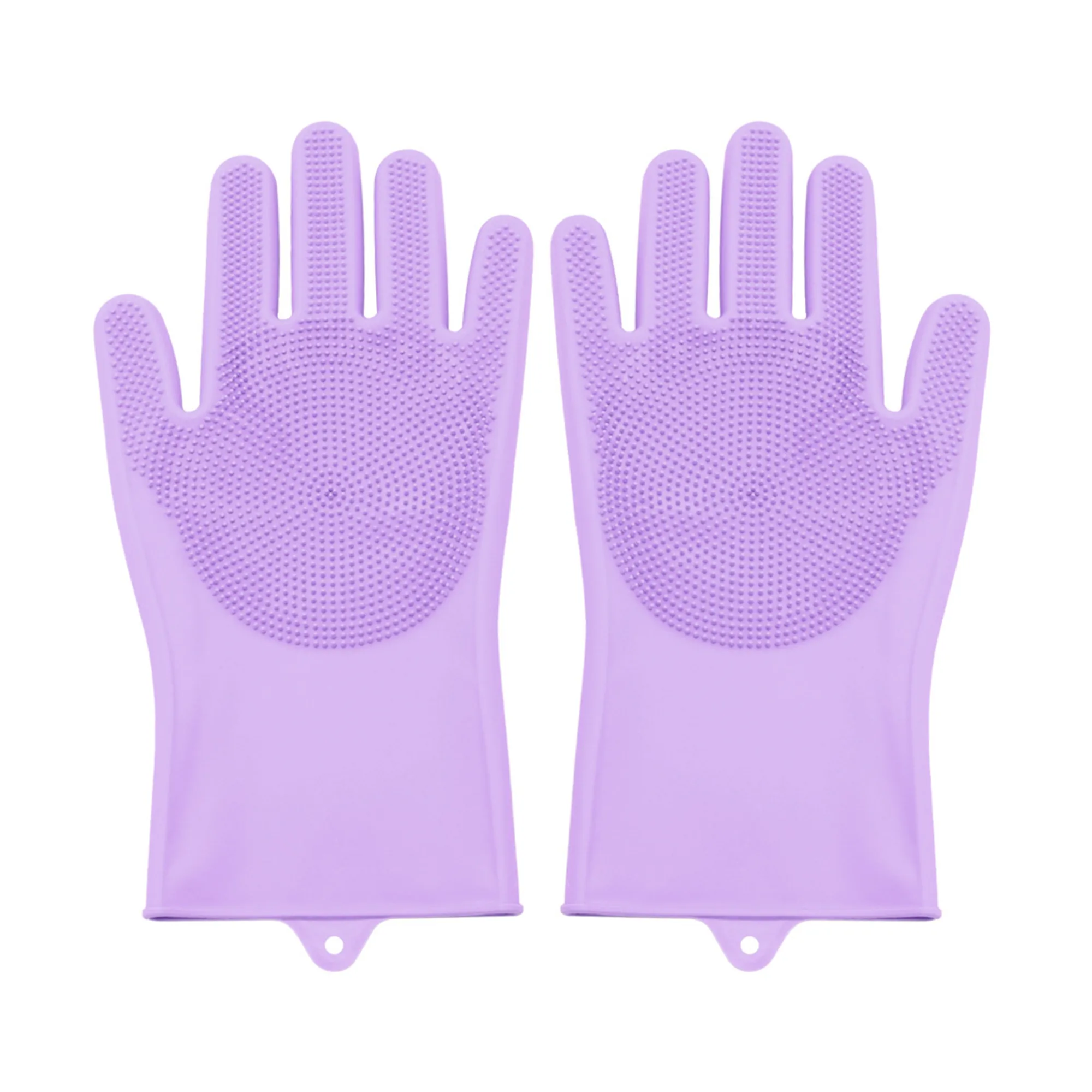 MOQ 50 Silicone Pet Bathing Gloves with Anti-Bite Protection 2