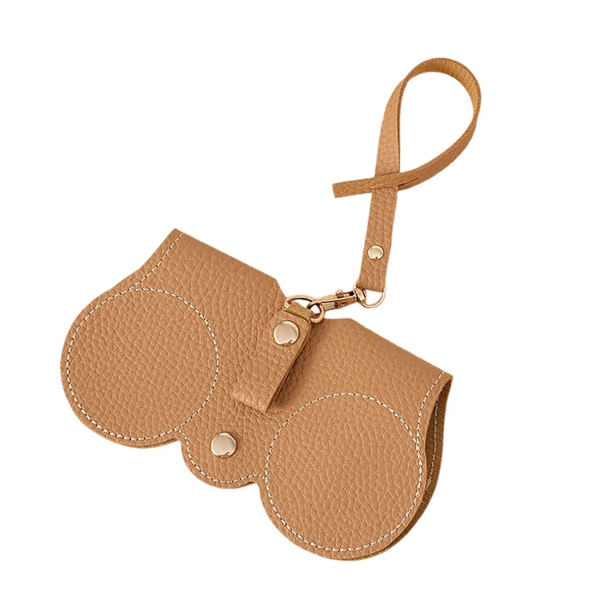 Portable Leather Glasses Case with Clip and Customizable Logo 10