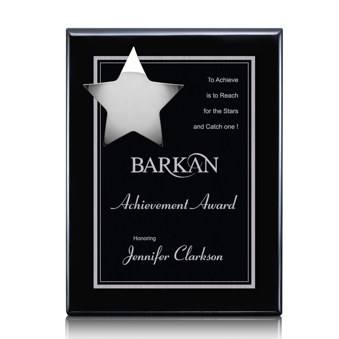 Hollister Plaque - Black/Chrome 3