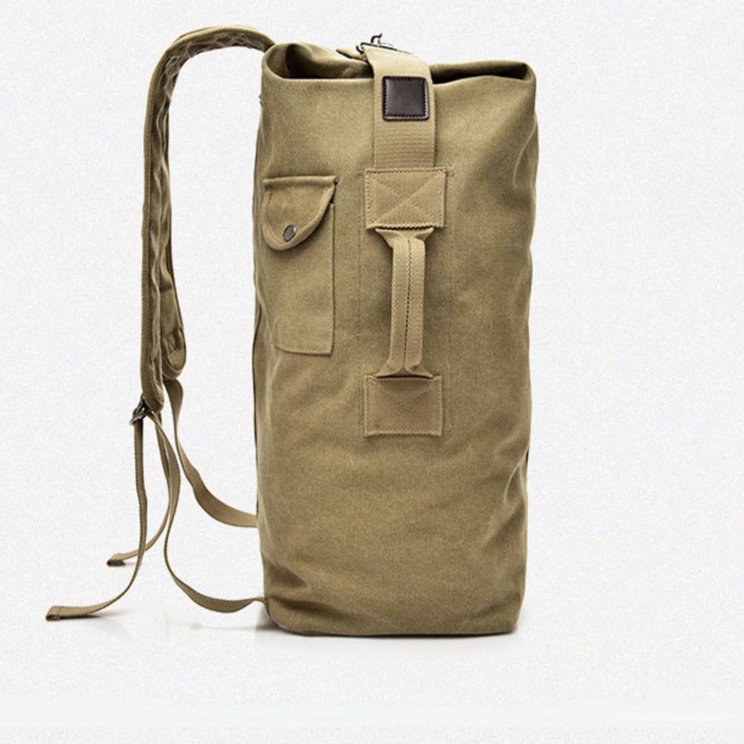 Large Capacity Travel Climbing Bag Strap Canvas Backpack 4