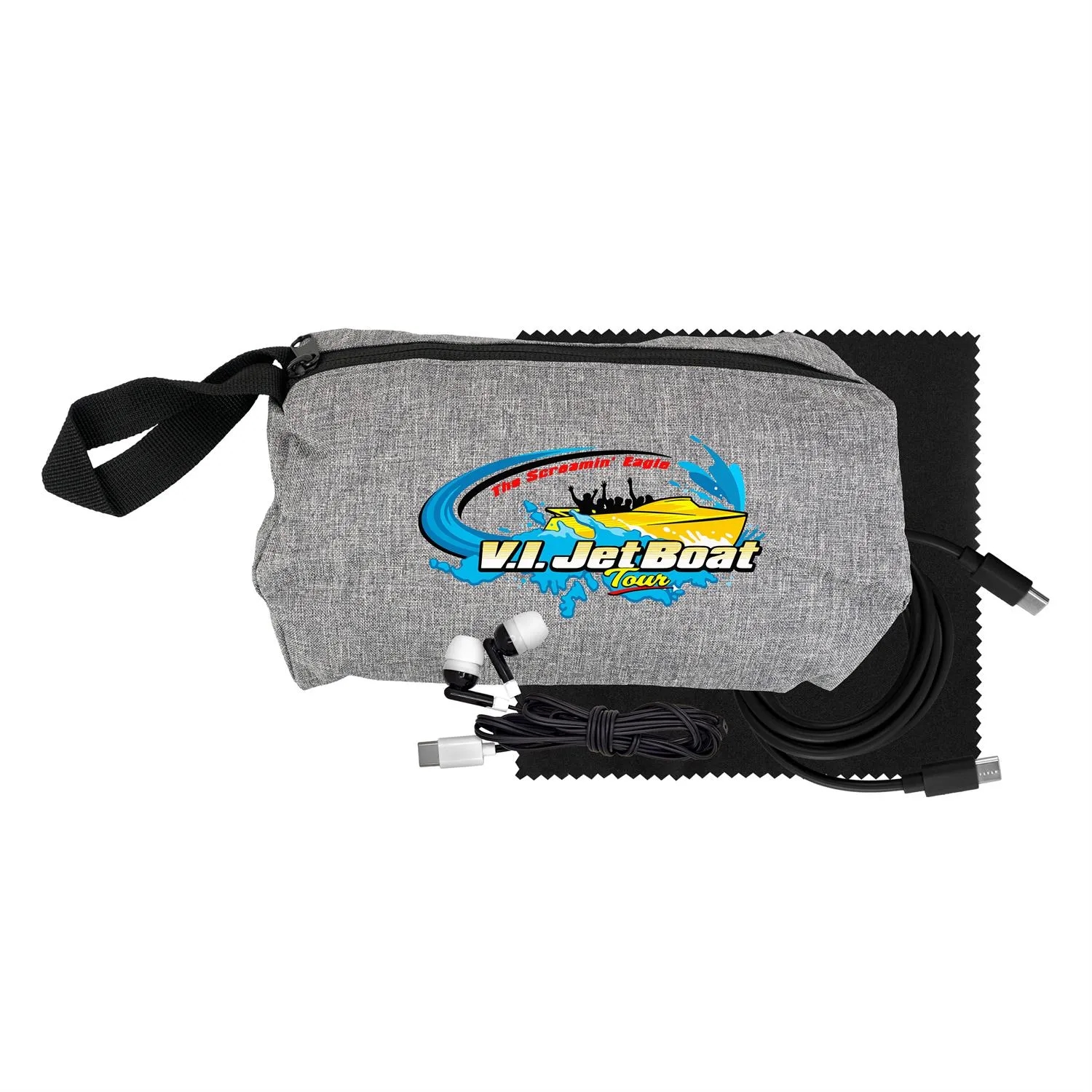 Travel C to C Cable, Ear Bud & Cloth Set 11