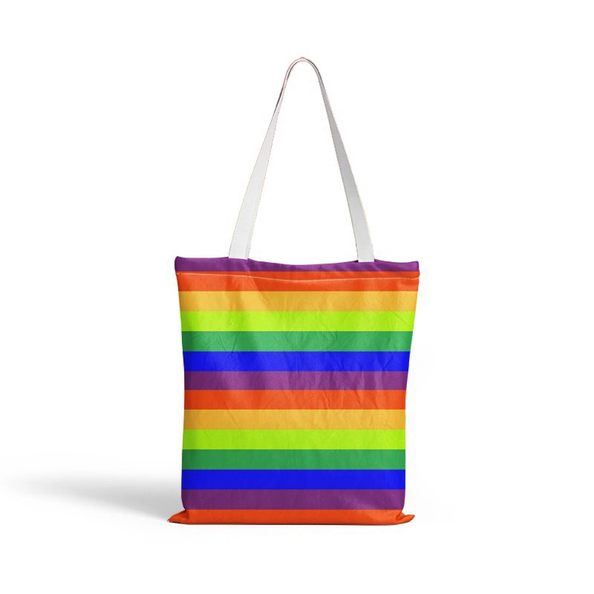 Rainbow Canvas Tote Bag 3