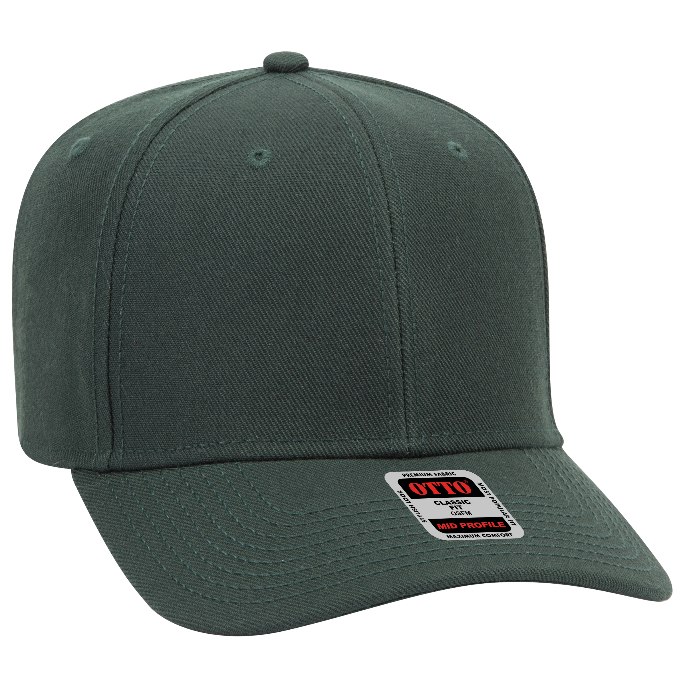 OTTO CAP® 6 Panel Mid Profile Baseball Cap 119