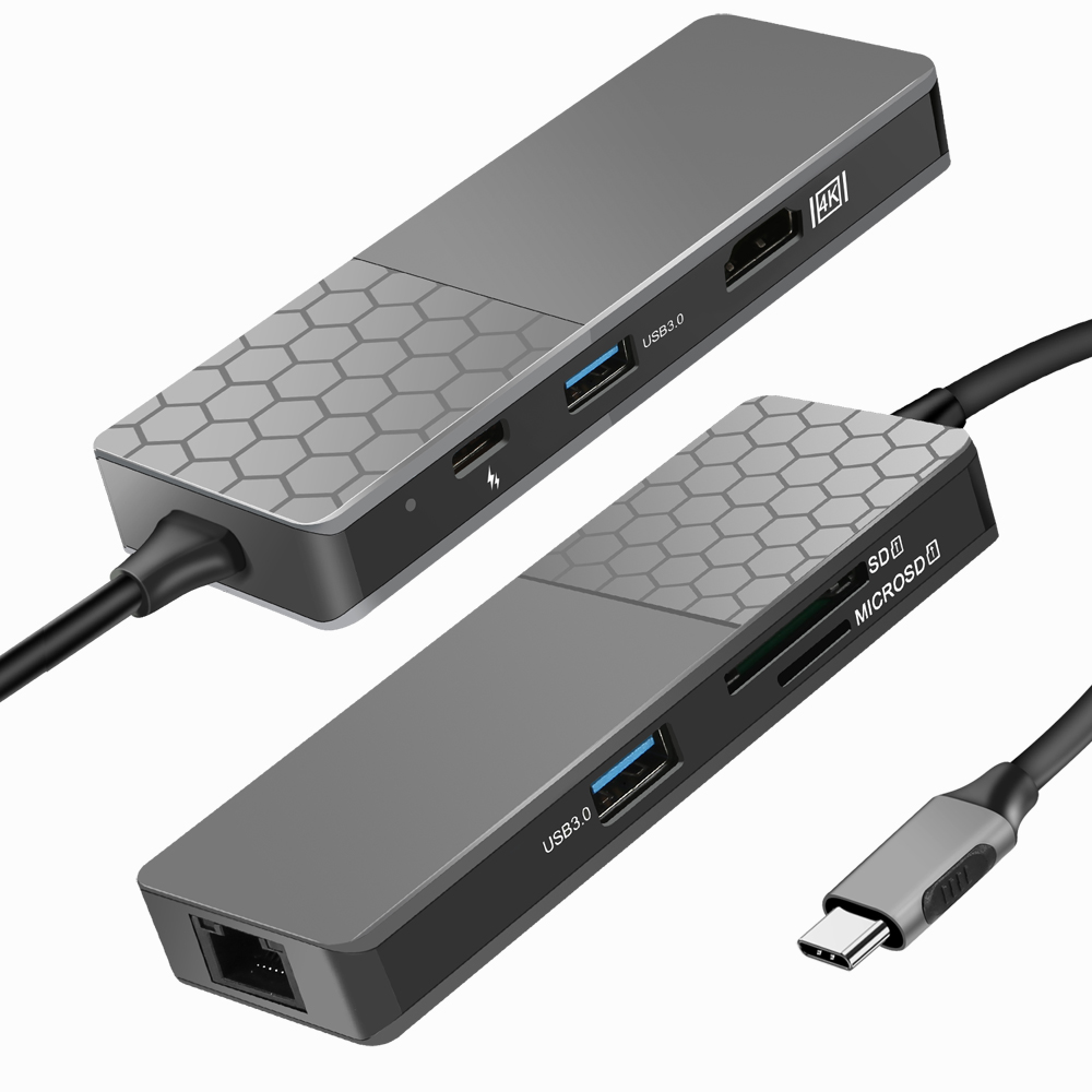 7-in-1 USB Type-C Hub – 4K HDMI, 2 USB 3.0, SD/MicroSD, USB-C PD 87W & Gigabit Ethernet 11