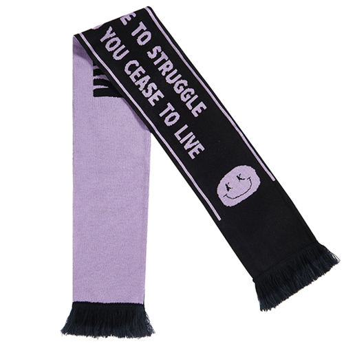Custom Flat Knit Acrylic Scarf with Tassel - Multiple Sizes 4