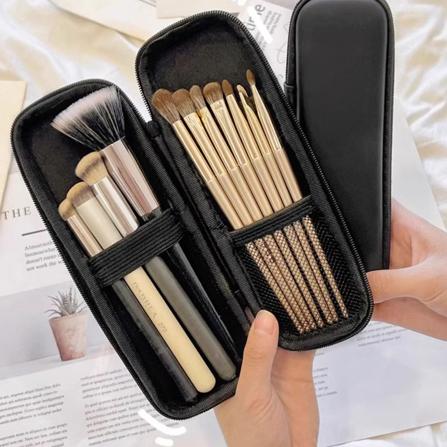 Multifunctional Pencil Case Beauty Zipper Bag Portable 6