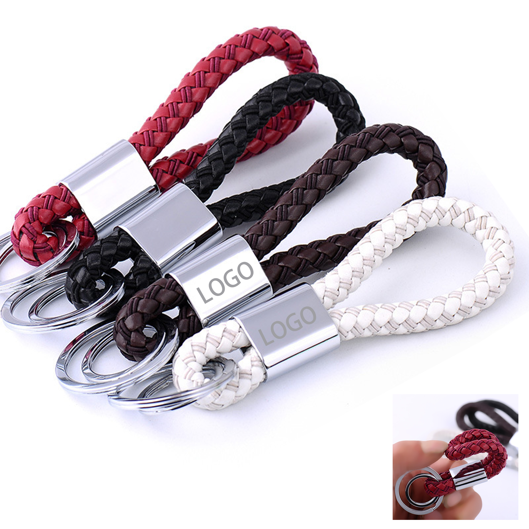 Braided Rope Metal keychain 1