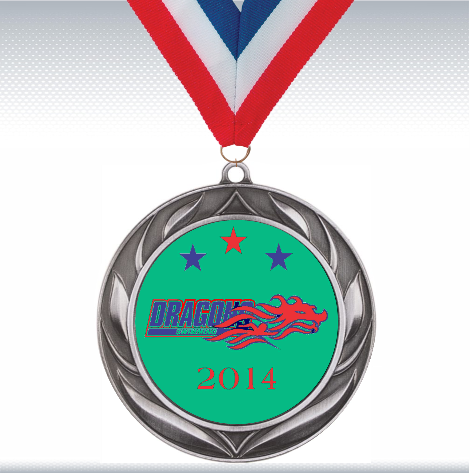 2 3/4" Wreath Medal w/2" Insert 10