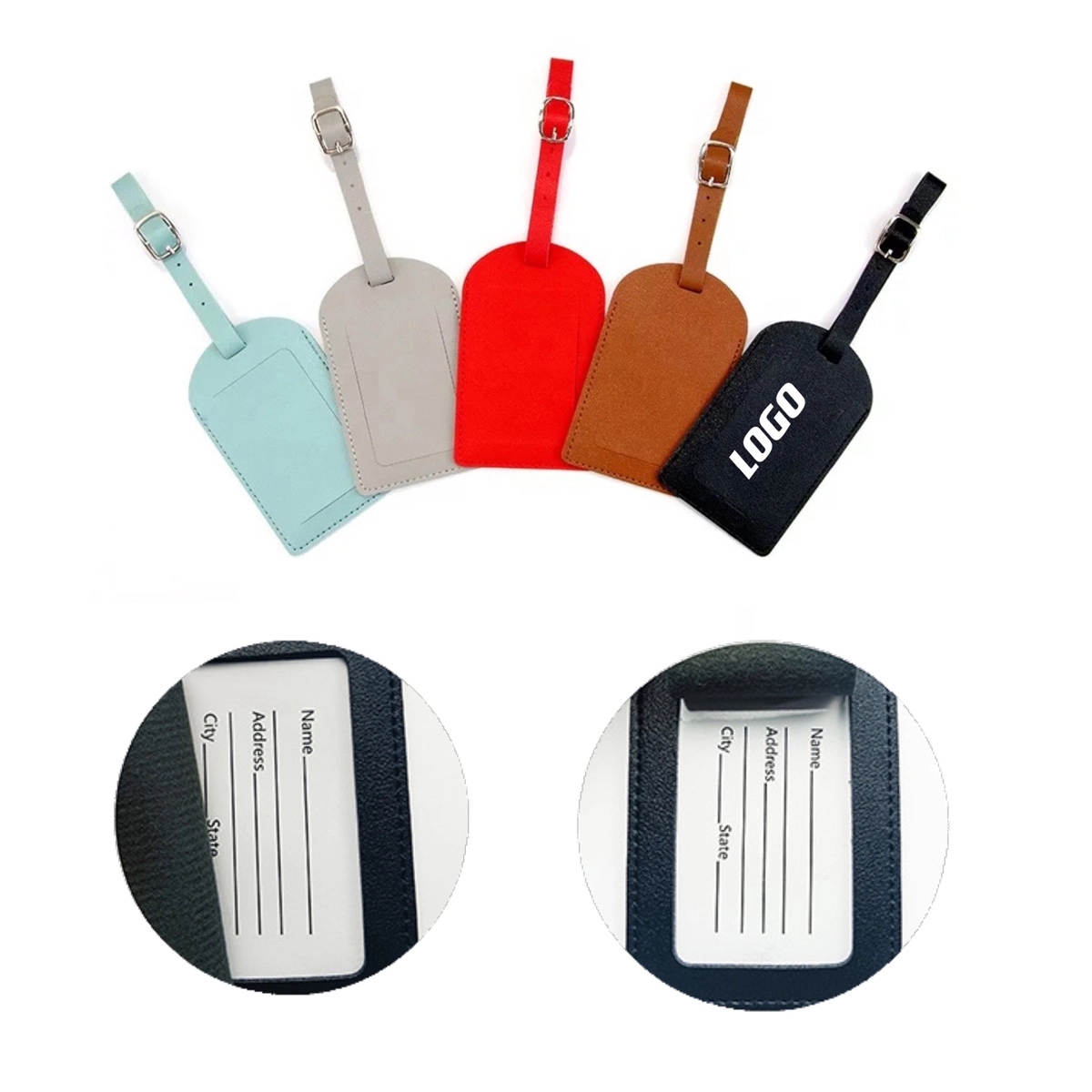Leather Luggage Tag 1
