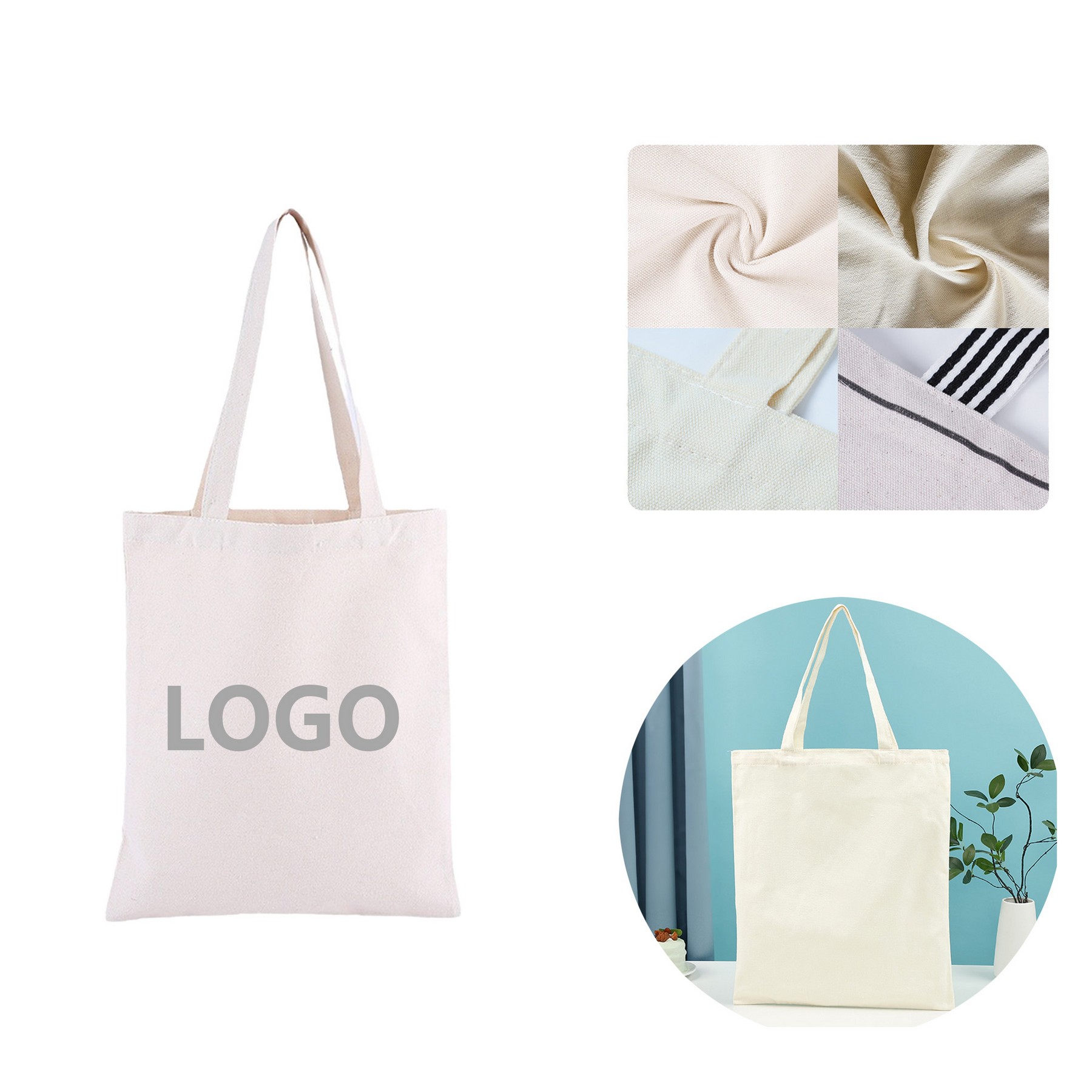 Cotton Canvas Tote Bag