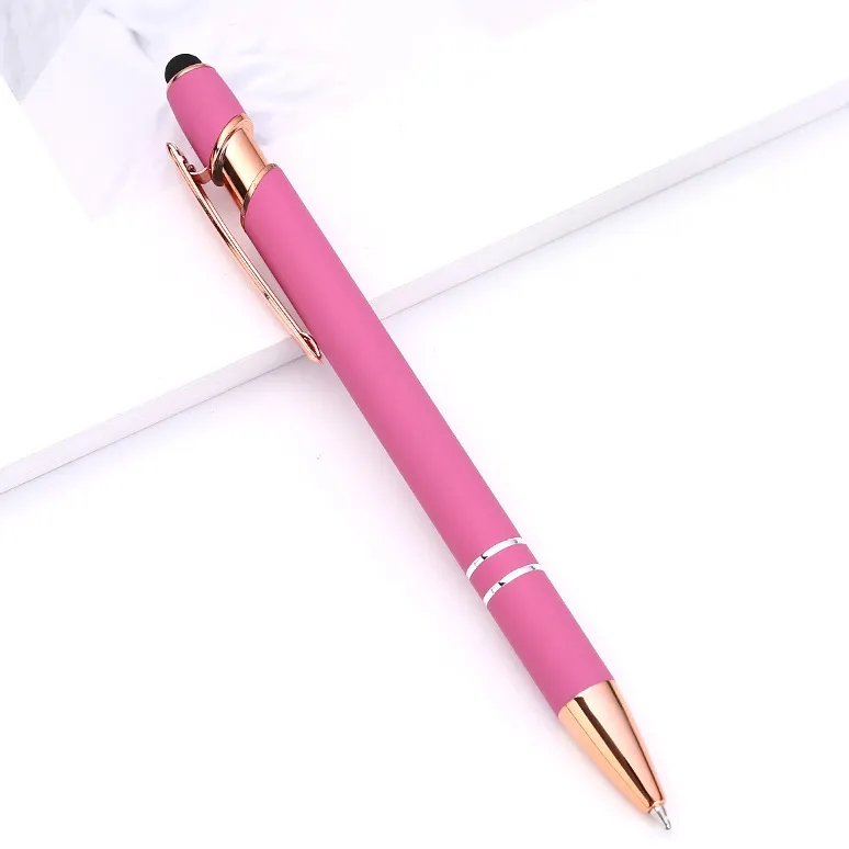 Ellipse Rose Gold Pen with Stylus 4