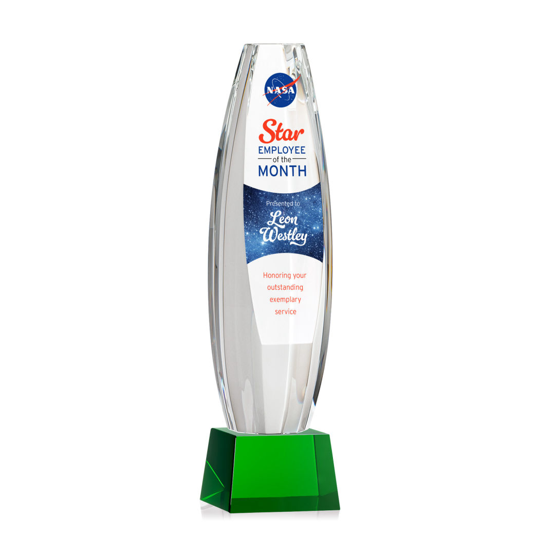 Hoover VividPrint™ Award on Robson Base - Green 5